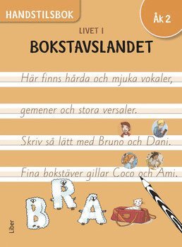bokomslag Livet i Bokstavslandet Handstilsbok åk 2