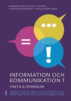 bokomslag Information och kommunikation 1 Fakta och övningar