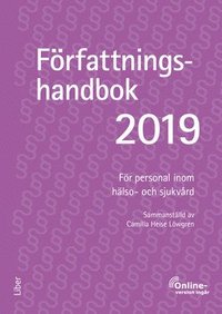 bokomslag Författningshandbok 2019, bok med onlinetjänst