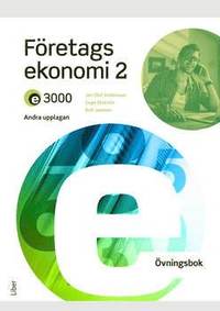 bokomslag E3000 Företagsekonomi 2 Övningsbok