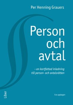 bokomslag Person och avtal