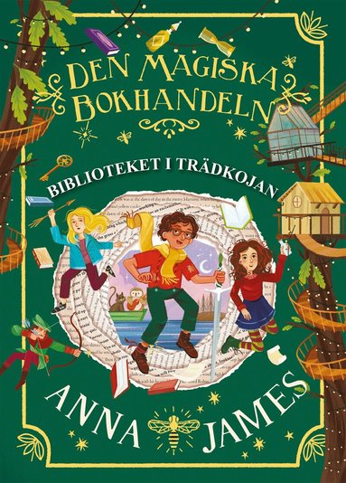 Anna James - Biblioteket i trädkojan, Kartonnage