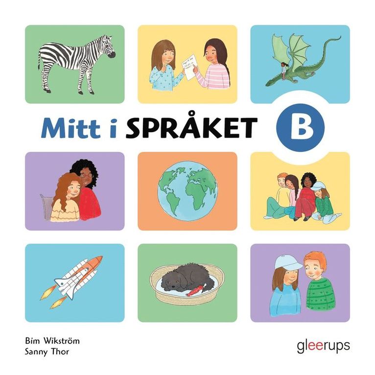 Bim Wikström - Mitt i språket B, läsebok, Kartonnage