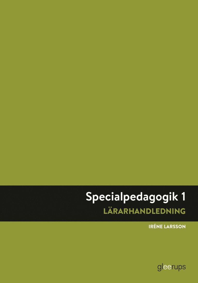 Specialpedagogik 1, lärarhandledning, 2:a upplagan 1