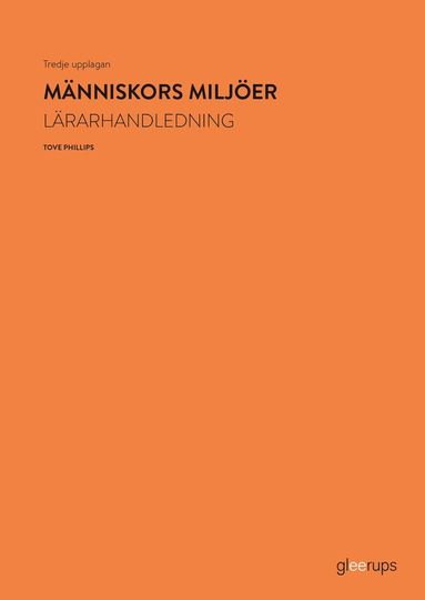 bokomslag Människors miljöer, lärarhandledning, 3:e uppl