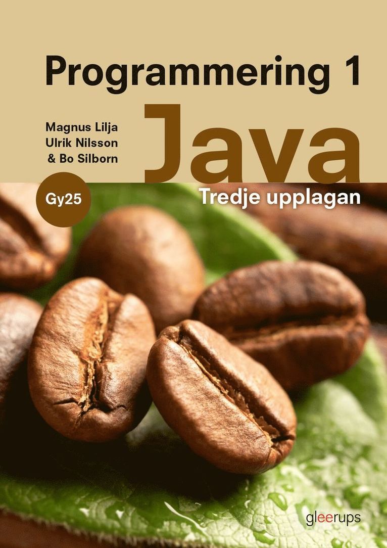 Programmering 1 java, bok, Gy25