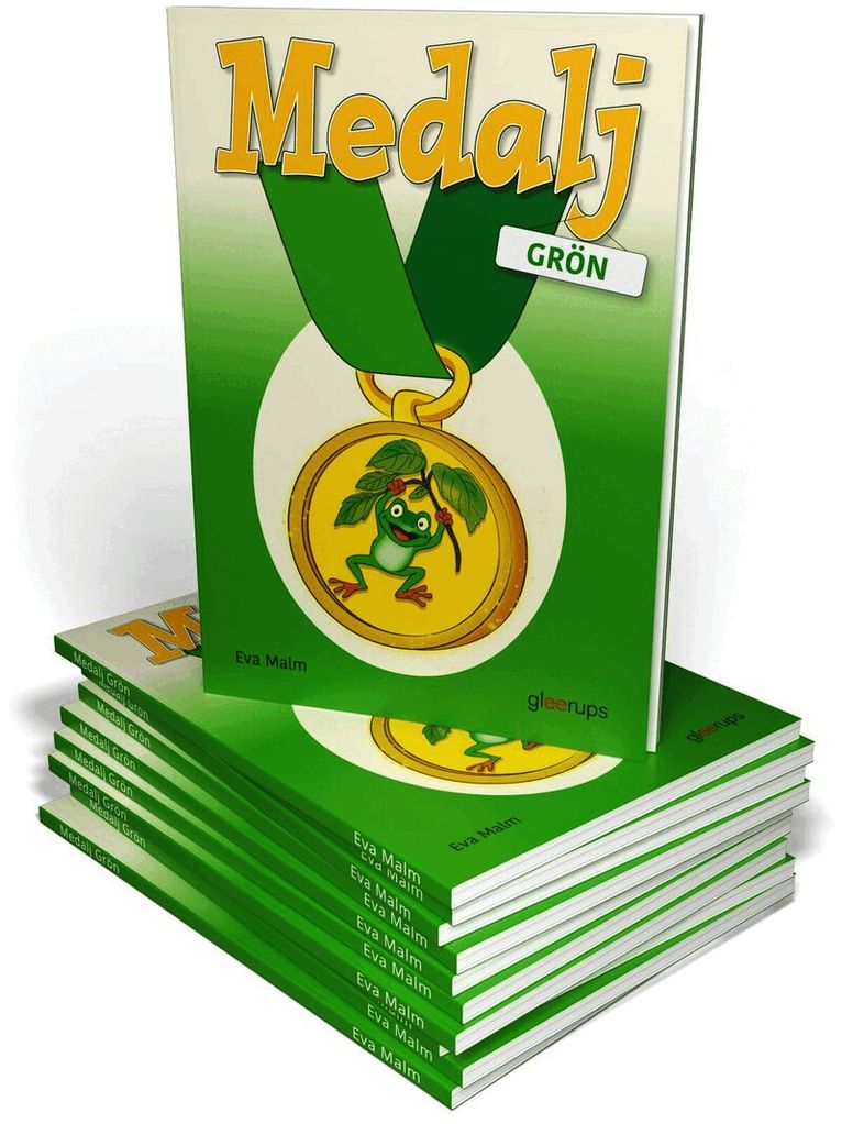 Medalj grön, svenska, 10 ex