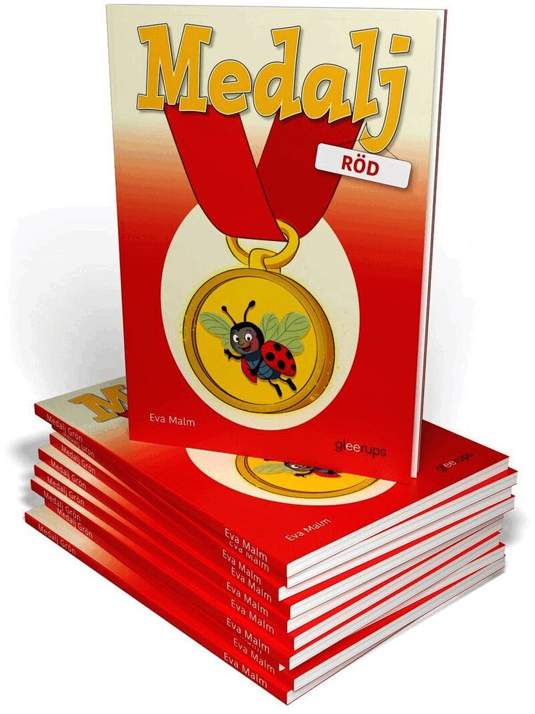 Medalj röd, svenska, 10 ex