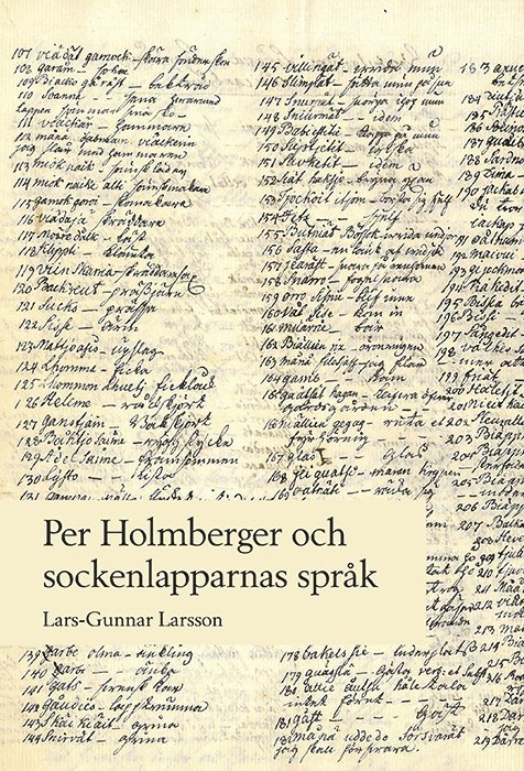Per Holmberger och sockenlapparnas språk 1