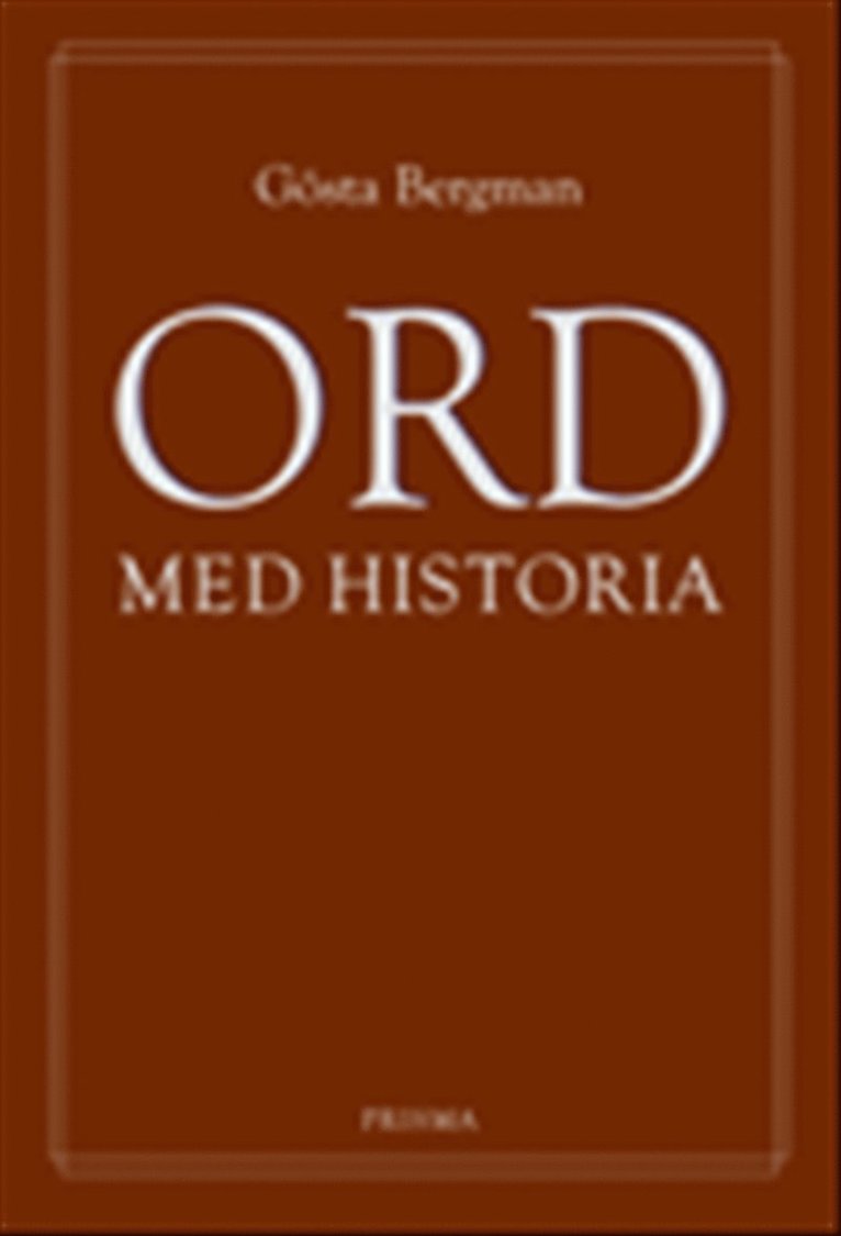 Ord med  historia
