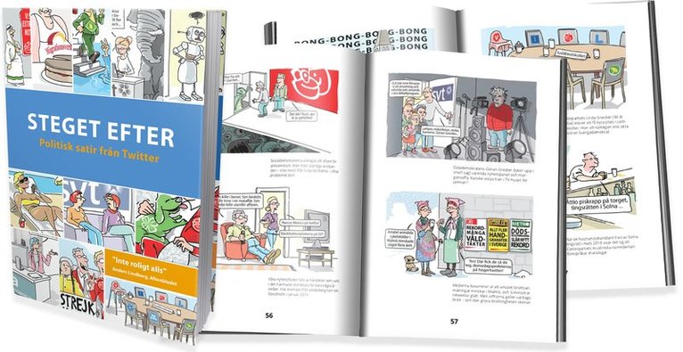 Steget Efter - Steget Efter: Satirteckningar från Twitter, Inbunden
