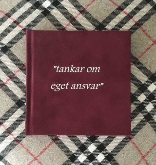 bokomslag Tankar om eget ansvar