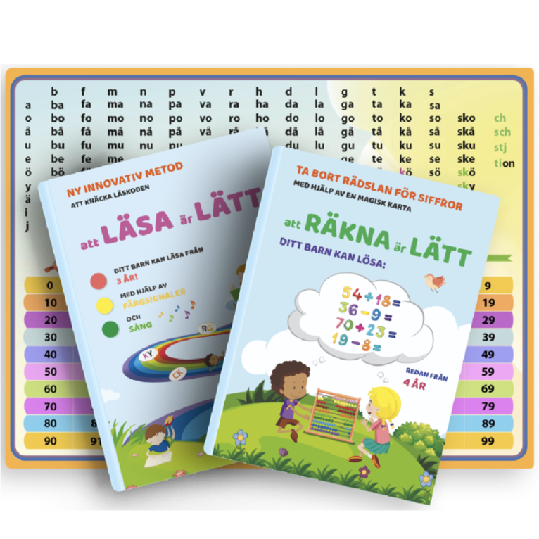 Komplett kit: Läsa Lätt + Räkna Lätt med ljudkarta i present 1