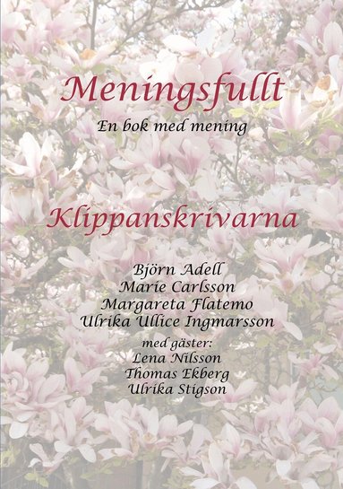Margareta Flatemo, Björn Adell, Ulrika Ullice Ingmarsson, Marie Carlsson - Meningsfullt : en bok med mening - Klippanskrivarna med gäster, Häftad