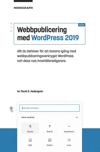 bokomslag Webbpublicering med WordPress 2019