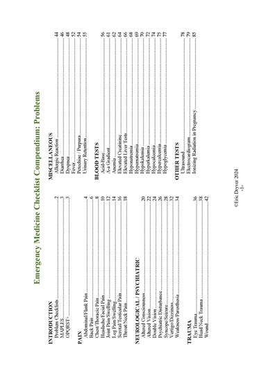 bokomslag Emergency Medicine Checklist Compendium