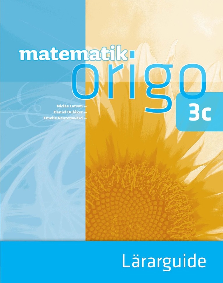 Matematik Origo 3c Lärarguide 1