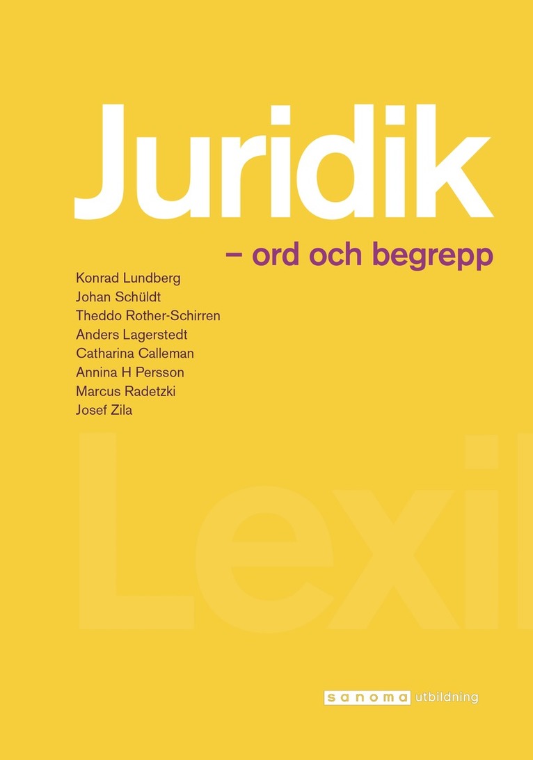 Juridik - ord och begrepp 1