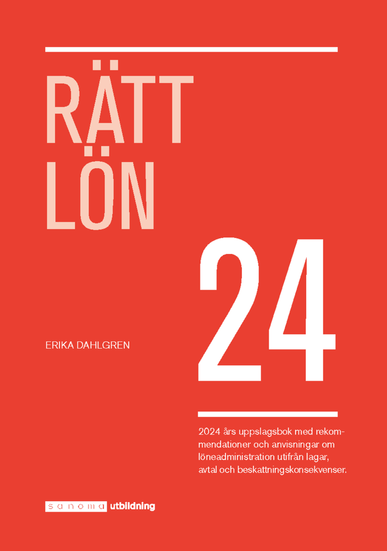 Erika Dahlgren - Rätt Lön 2024, Häftad