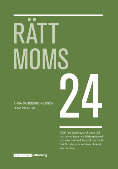 bokomslag Rätt Moms 2024