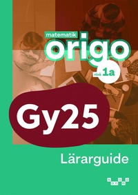 bokomslag Matematik Origo nivå 1a Lärarguide