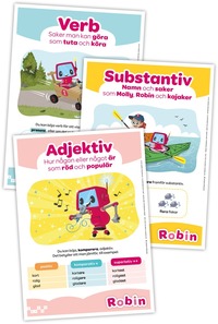 bokomslag Robinaffischer, ordklasser (3st, A3-format)