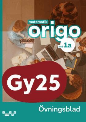 Kerstin Olofsson, Verner Gerholm - Matematik Origo nivå 1a Övningsblad, Häftad