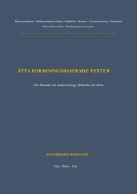 bokomslag Åtta forskningsbaserade texter : om lärande och undervisning i förskola och skola