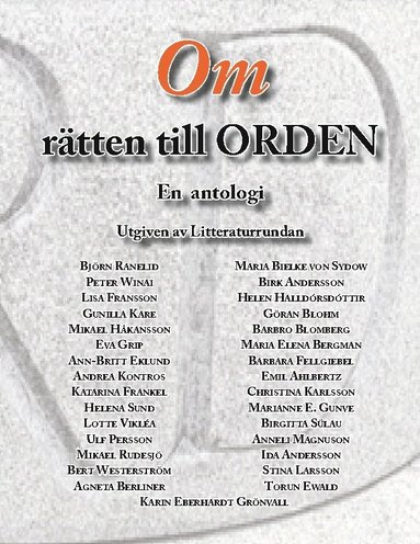 bokomslag Om rätten till ORDEN: En antologi