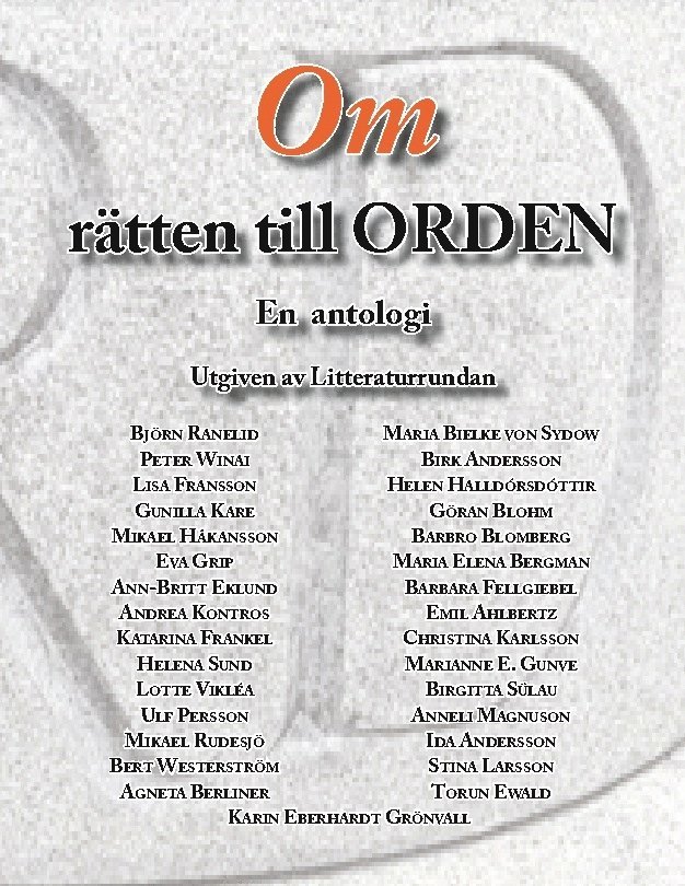 Om rätten till ORDEN: En antologi