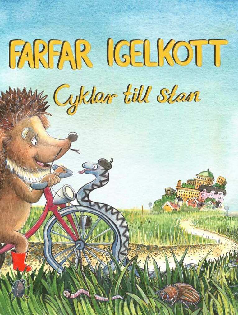 Farfar Igelkott cyklar till stan 1