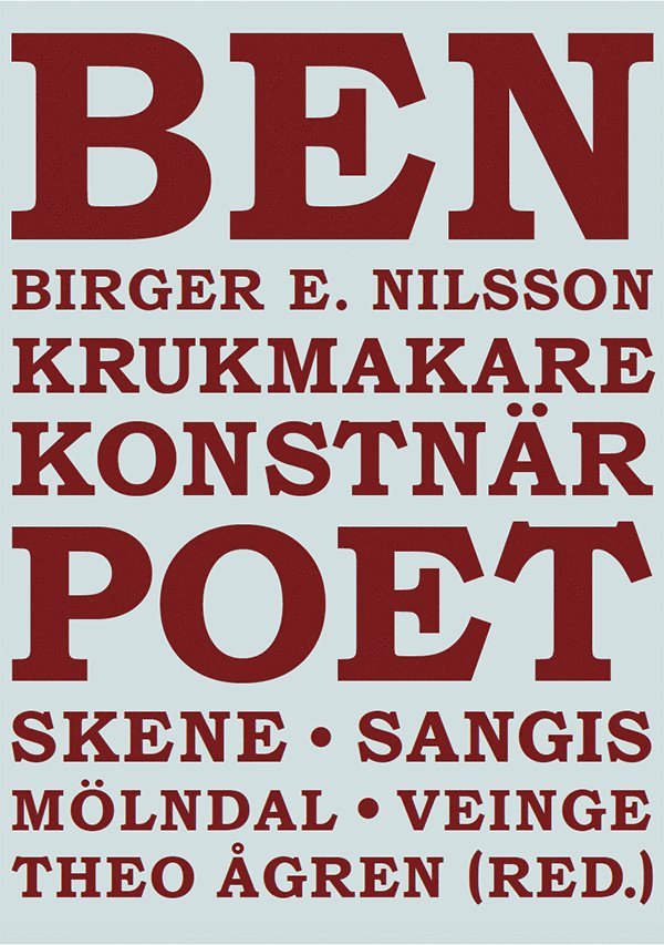 Birger E. Nilsson : krukmakare, konstnär och poet 1