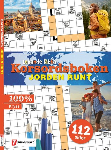 Lekande lätta korsordsboken : Jorden runt, Häftad