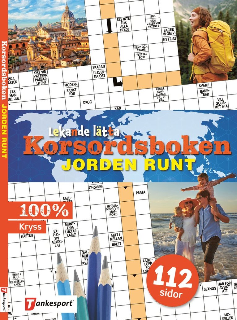 Lekande lätta korsordsboken : Jorden runt 1