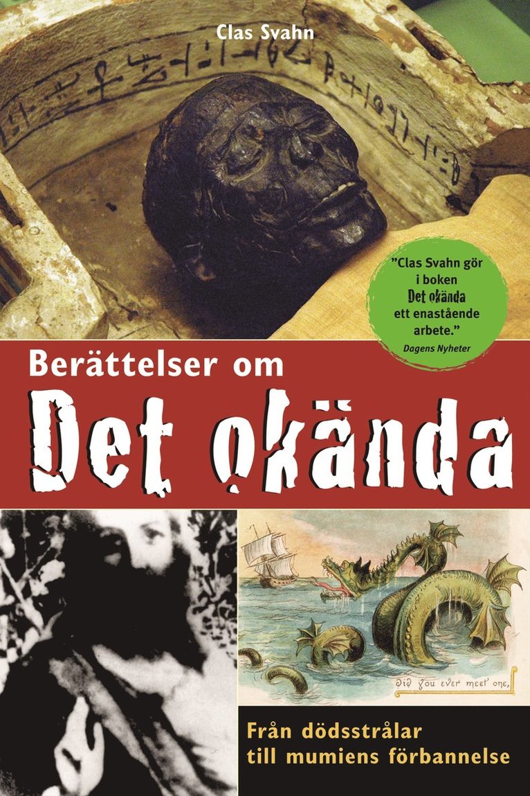 Clas Svahn - Berättelser om det okända, Kartonnage