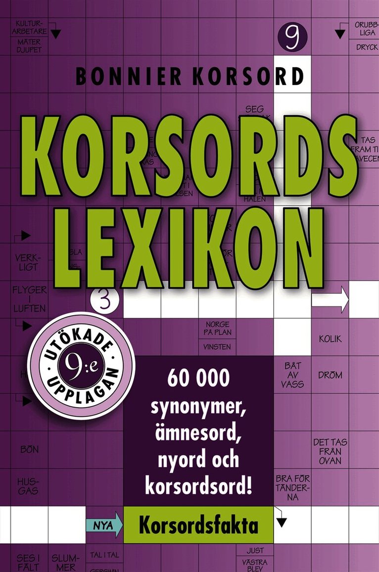 Korsordslexikon, Inbunden