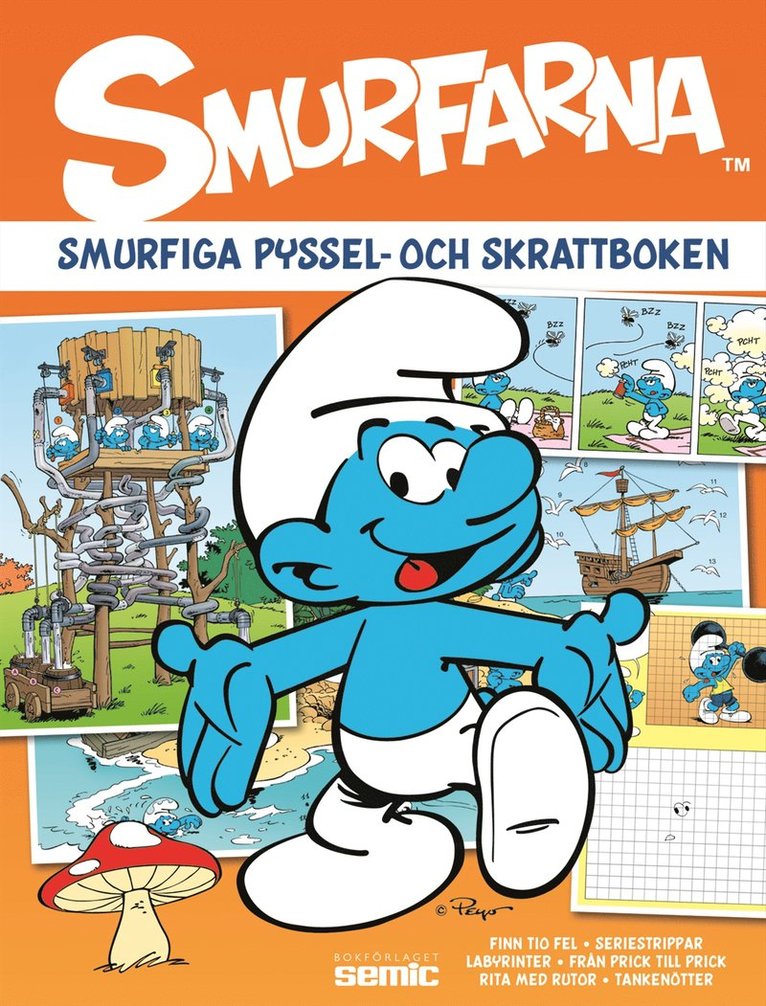Smurfarna : smurfiga pyssel- och skrattboken