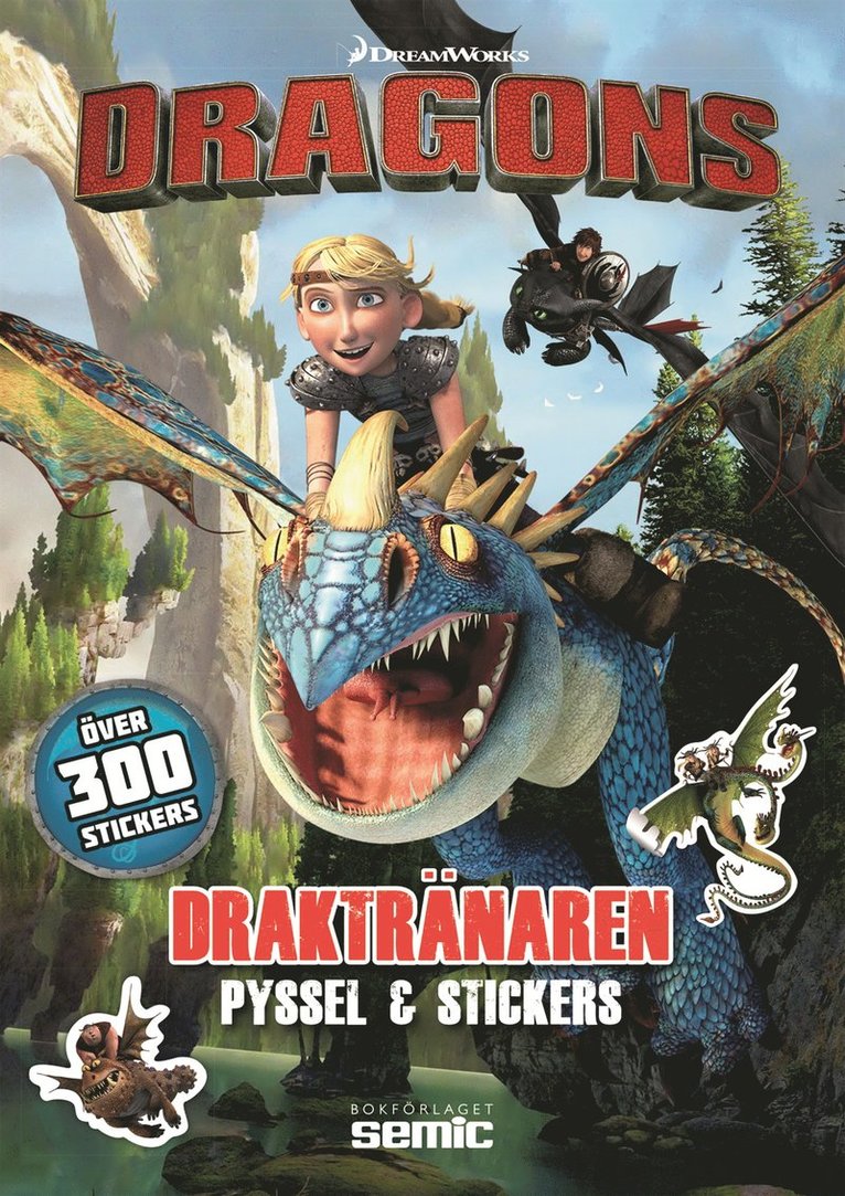 Draktränaren. Pyssel & stickers, Häftad