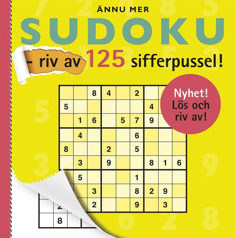 Ännu mer sudoku - riv av 125 sifferpussel!, Häftad