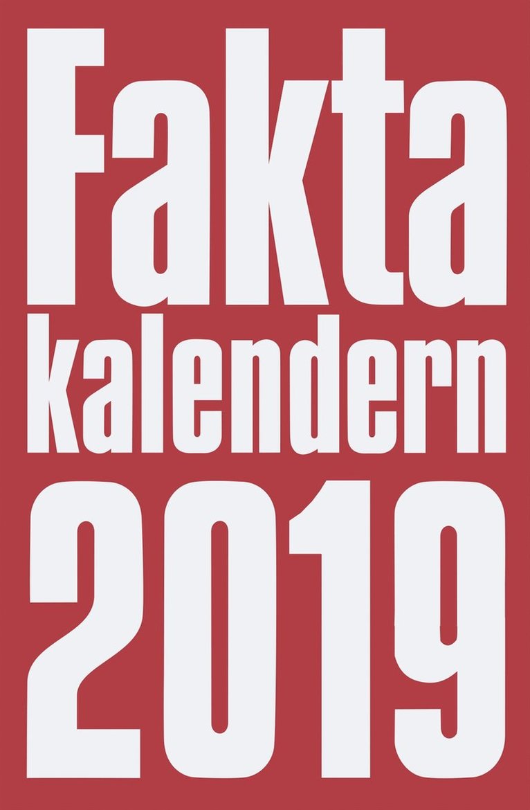 Faktakalendern 2019, Häftad