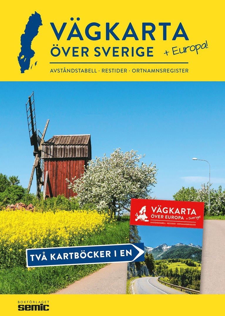 Vägkarta över Sverige och Europa 1