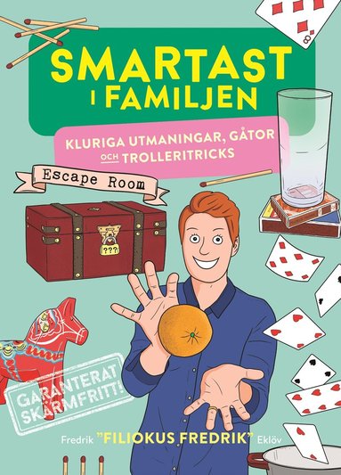 bokomslag Smartast i familjen : kluriga utmaningar, gåtor och trolleritricks