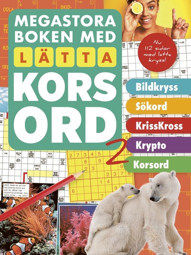 bokomslag Megastora boken med lätta korsord 2