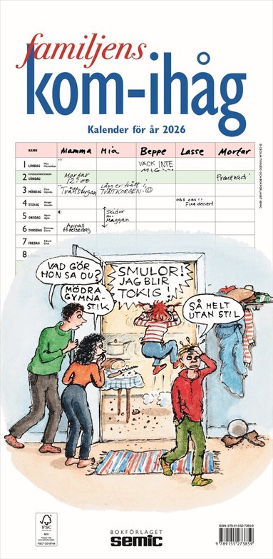 Familjens kom-ihåg-kalender 2026, Övrigt