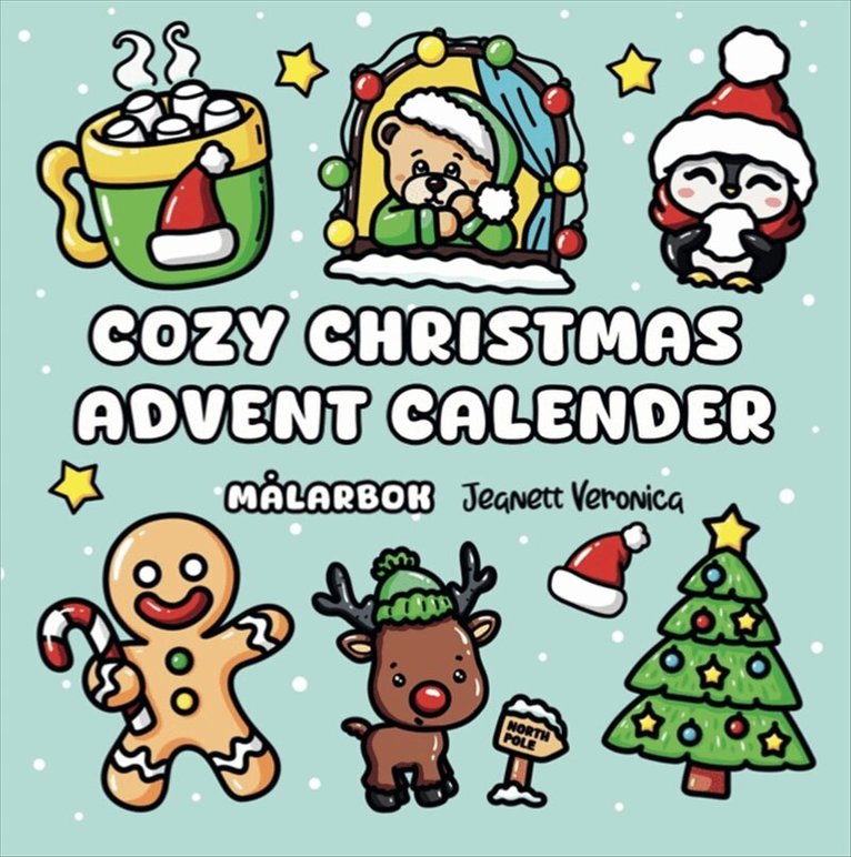 Jeanett Veronica - Cozy Christmas Advent Calender – miniformat : Målarbok, Häftad. Tillgänglighet: Kommande