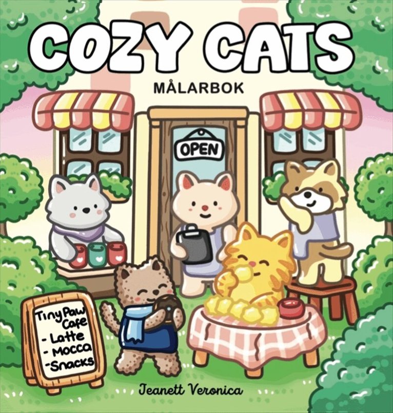 Jeanett Veronica - Cozy Cats – miniformat : Målarbok, Häftad. Tillgänglighet: Kommande