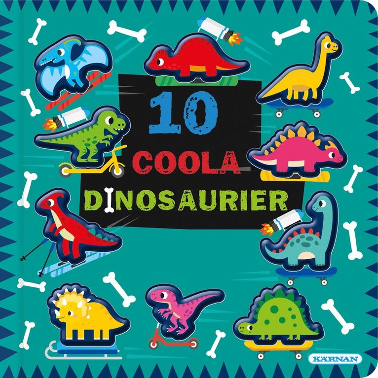 10 coola dinosaurier, Kartonnage
