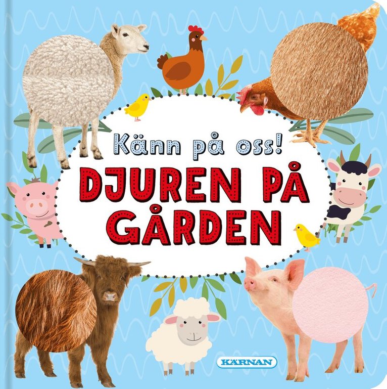 Känn på oss! Djuren på gården, Kartonnage. Tillgänglighet: Tillfälligt slut