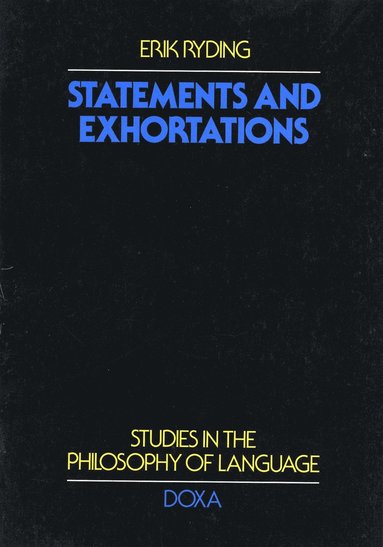 bokomslag Statements and exhortations