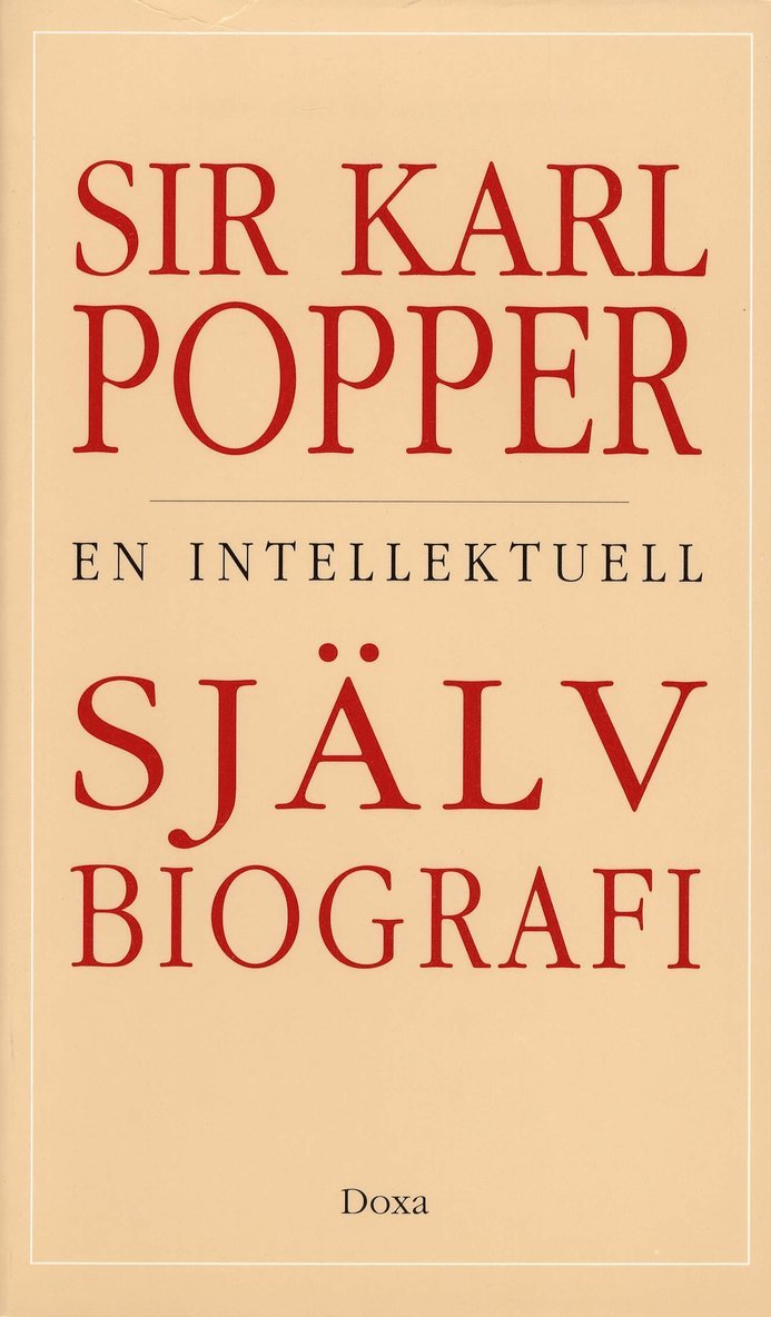 En intellektuell självbiografi 1